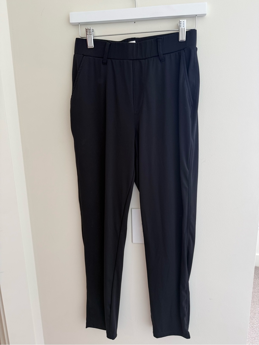 Classic Black Straight-Leg Dress Pants